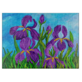 Iris-Glasschneidplatte Schneidebrett (Vorderseite)