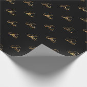 Iris gold Design Lettering Geschenkpapier (Ecke)