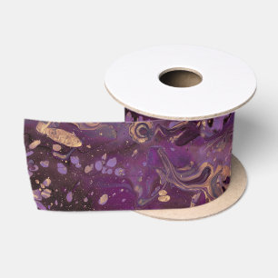 Iris Gold Tintenwirbel : Satinband