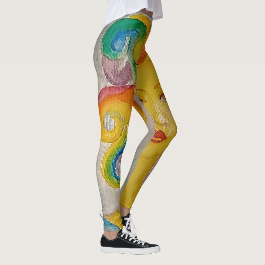 Iris, Göttin des Regenbogens Leggings (Rechts)