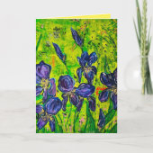 Iris Greeting Card Karte (Vorderseite)