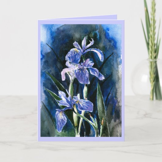 Iris Greetings Card Karte (Vorderseite)