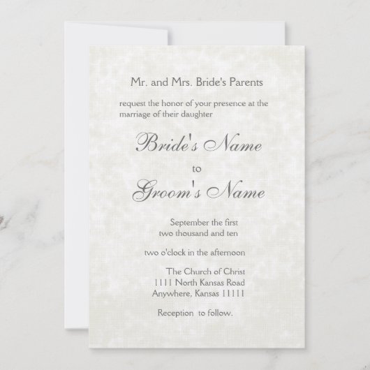 Iris Hochzeit Einladung (Vorderseite)