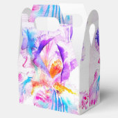 Iris-Hochzeitstorte Geschenk Schachtel Lila Blaue Geschenkschachtel (Geöffnet)