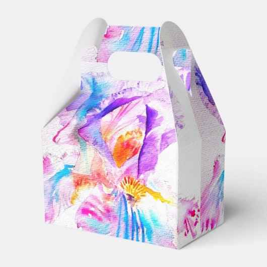 Iris-Hochzeitstorte Geschenk Schachtel Lila Blaue Geschenkschachtel (Vorderseite)