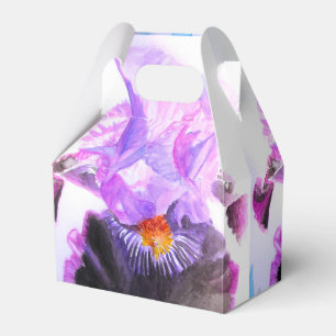 Iris-Hochzeitstorte Geschenkbox Lila Flieder Blume Geschenkschachtel
