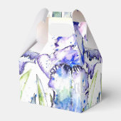 Iris-Hochzeitstorte Geschenkbox Violette Blaue Blu Geschenkschachtel (Rückseite)