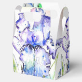 Iris-Hochzeitstorte Geschenkbox Violette Blaue Blu Geschenkschachtel (Geöffnet)