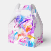 Iris-Hochzeitstorte Geschenkbox Violette Blaue Blu Geschenkschachtel (Rückseite)