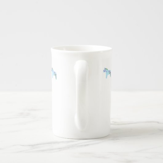 Iris Horse Bone China Cup Porzellantasse (Rückseite)