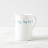 Iris Horse Bone China Cup Porzellantasse (Vorderseite Rechts)