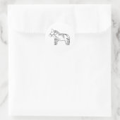 Iris Horse Sticker (Tasche)