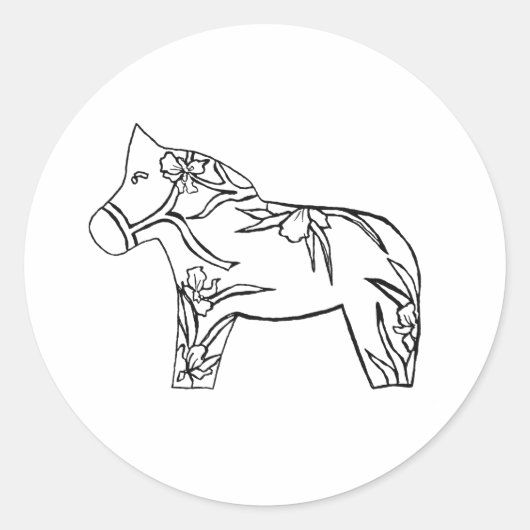 Iris Horse Sticker (Vorderseite)
