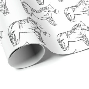 Iris Horses Geschenkpapier