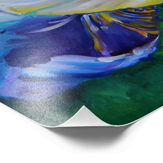 "Iris II"-Gemälde von Timothy Orikri Fotodruck (Ecke)