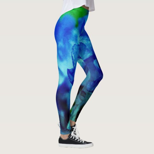 Iris im Blau Leggings (Rechts)