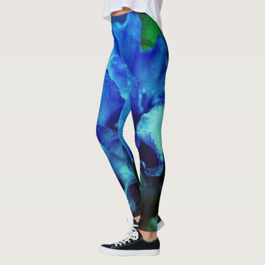Iris im Blau Leggings (Links)