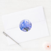 Iris im Moonlite Kunst-Aufkleber Runder Aufkleber (Umschlag)