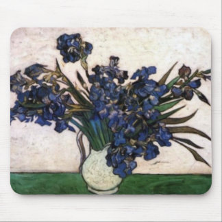 Iris im Vase durch Vincent van Gogh Mousepad