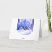 Iris in der Moonlite ArtCard Karte (Rückseite)