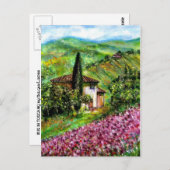 IRIS IN DER TUSKANISCHEN LANDSCHAFT POSTKARTE (Vorne/Hinten)