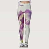 Iris in Sensual Bloom Leggings (Vorderseite)