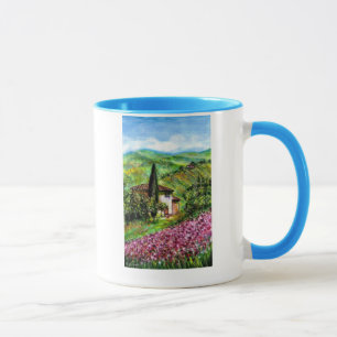 IRIS IN TUSKANISCHEM LAND TASSE