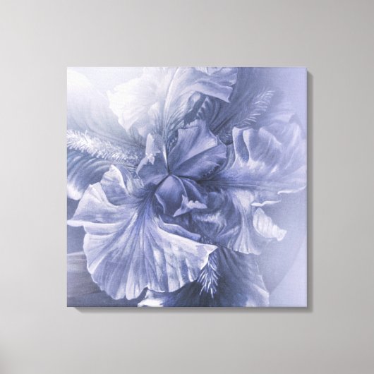 Iris inner Beauty Jubiläum Silber Leinwanddruck (Vorderseite)