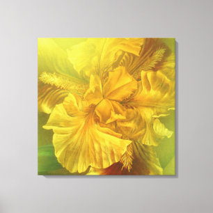 Iris innere quadratische Leinwand der Schönheit