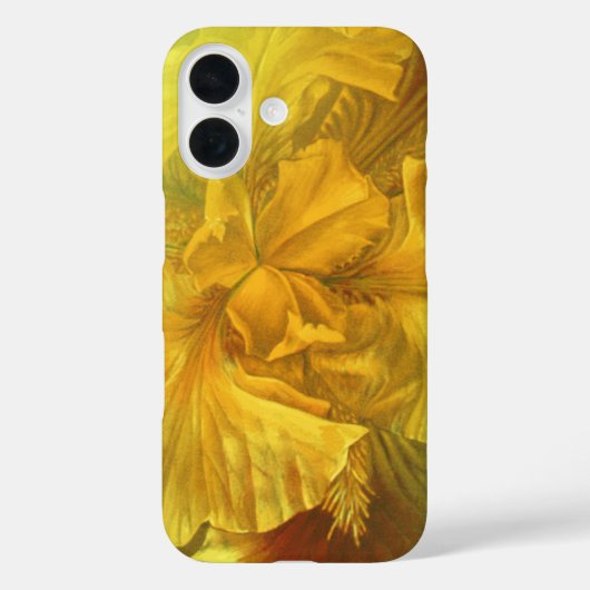 Iris innere Schönheit warm gelb Case-Mate iPhone Hülle (Rückseite)