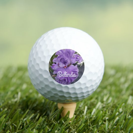 Iris Iris Lila Blume Floral Lavender Golfball (Insitu T-Shirt)