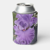 Iris Iris Lila Blume Floral Lavender Poster C Dosenkühler (Kanne Rückseite)