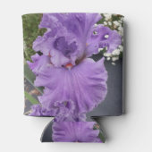 Iris Iris Lila Blume Floral Lavender Poster Dosenkühler (Rückseite)
