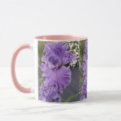 Iris Iris Lila Blume Floral Lavender Tasse (Links)