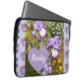 Iris Iris Lila Blume Geburtsname Laptopschutzhülle (Vorne Rechts)
