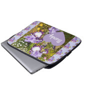 Iris Iris Lila Blume Geburtsname Laptopschutzhülle (Vorne Knopf)
