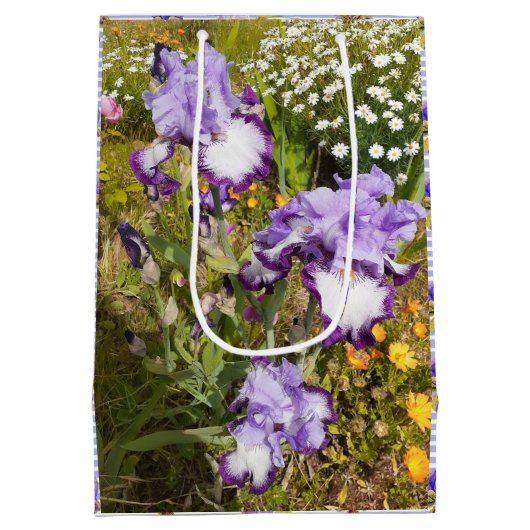 Iris Iris Lila Blume Geburtsname Mittlere Geschenktüte (Rückseite)