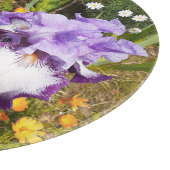 Iris Iris Lila Blume Geburtsname Schneidebrett (Ecke)
