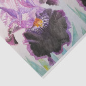 Iris Iris Lila Watercolor Floral Blume Seidenpapier (Ausschnitt)
