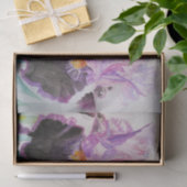 Iris Iris Lila Watercolor Floral Blume Seidenpapier (Geschenk)