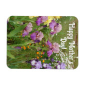Iris Irises Blue Blume Blume Blumütter Day Magnet (Horizontal)