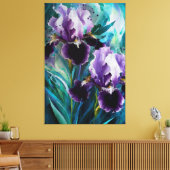 *~* Iris Irises Blume Art Painting AP84 Leinwanddruck (Insitu (Wohnzimmer))