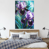 *~* Iris Irises Blume Art Painting AP84 Leinwanddruck (Insitu (Schlafzimmer))
