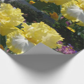 Iris irises Blume Gelb Weißer Bartu Geschenkpapier (Ecke)