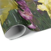 Iris irises Blume Gelb Weißer Bartu Geschenkpapier (Rolleneckpunkt)