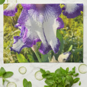 Iris irises blumengeschmückte Blume Hütte Garden G Geschirrtuch (Gefaltet)