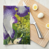 Iris irises blumengeschmückte Blume Hütte Garden G Geschirrtuch (Viertel Falte)