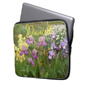 Iris irises blumengeschmückte Blume Hütte Garden G Laptopschutzhülle (Vorderseite Links)