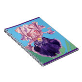 Iris Irises Glorious Lila Blume Notizblock (Rechte Seite)