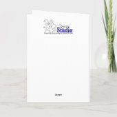 "Iris IX" Leere Notecard Dankeskarte (Rückseite)